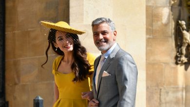 George Clooney plays bar man at Royal wedding reception