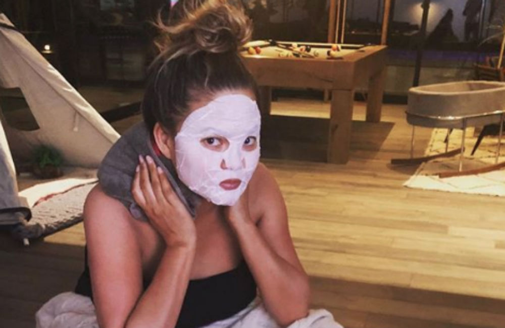 Chrissy Teigen takes a V-Steam