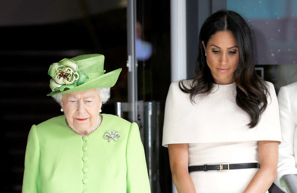 Duchess Meghan received pearl earrings from The Queen for her royal engagement