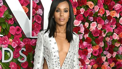 Kerry Washington goes Versace at the Tony Awards