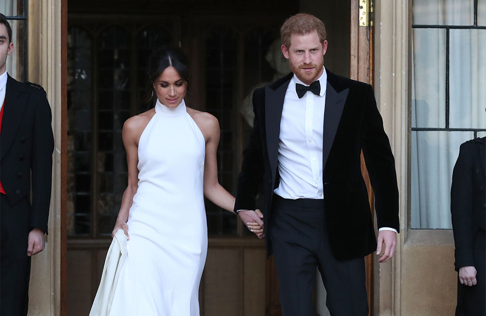 Meghan Markle wedding evening gown