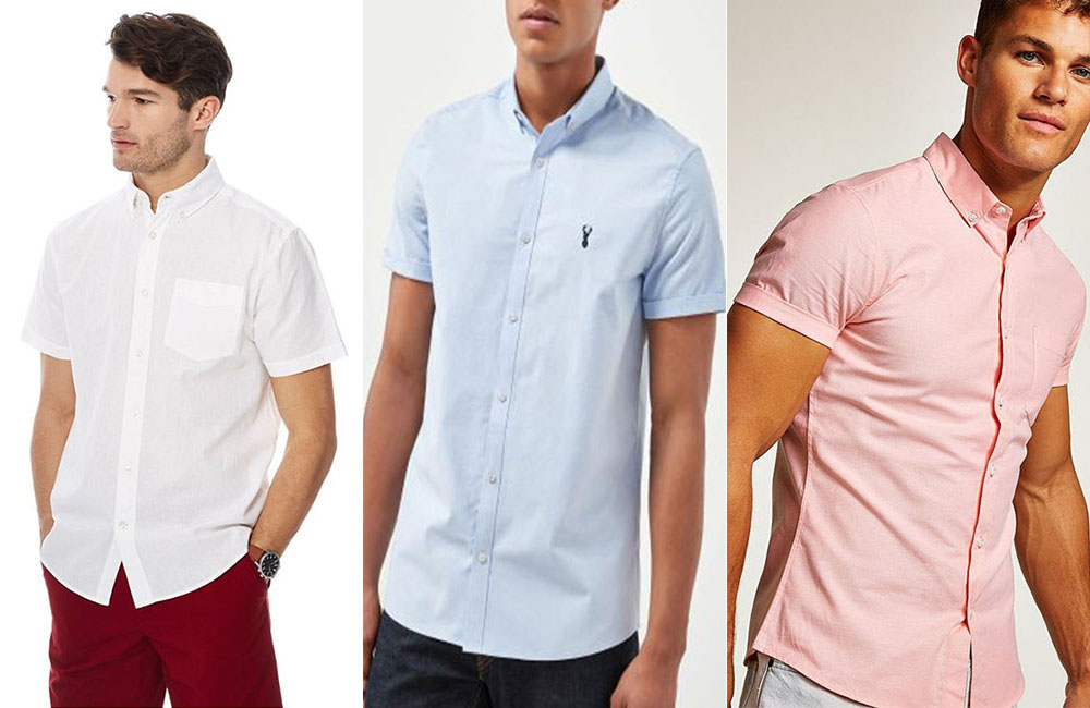 Men’s Plain Short Sleeve Shirts for €30 or less