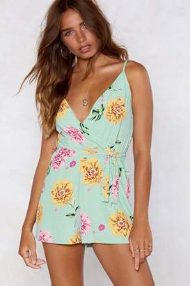 Floral Playsuit (Nasty Gal)