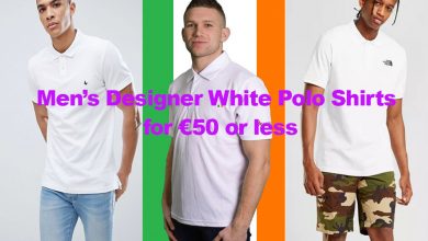 Men’s Plain White Designer Polo Shirts for €50 or less