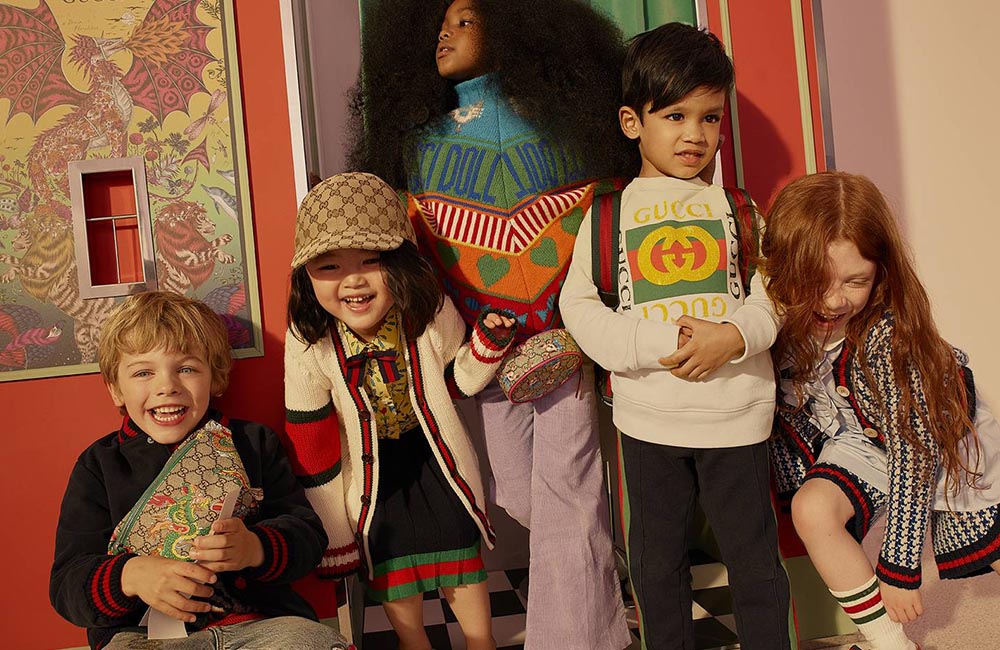 Net A Porter launch Gucci kids section