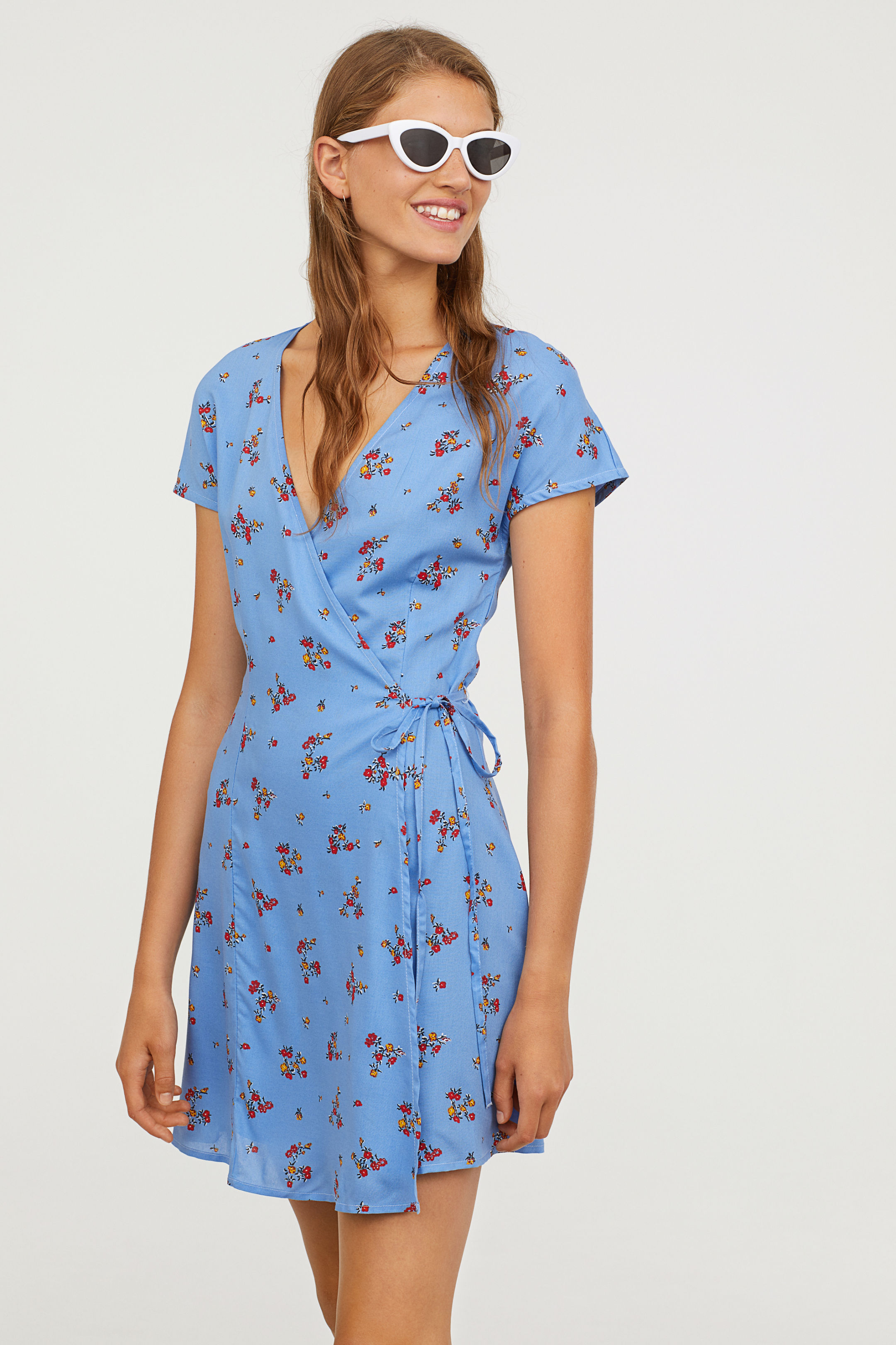 H&M Patterned Wrap Dress