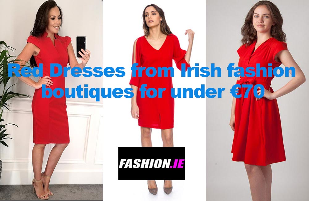 Red Dresses from Irish fashion boutiques for under €70