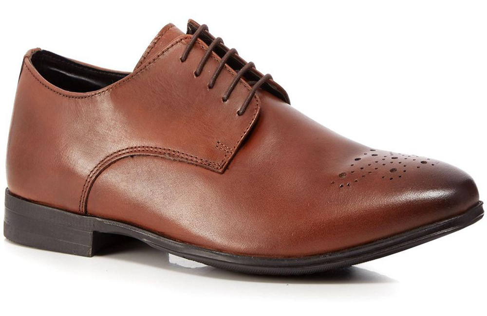 Red Herring - Tan leather 'Lille' Derby shoes (Debenhams)