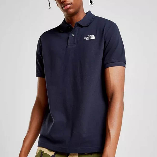 The North Face Pique Navy Polo Shirt (JD Sports)