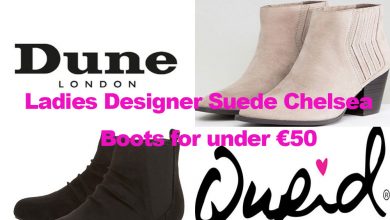 Ladies Designer Suede Chelsea Boots for under €50