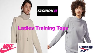 Ladies sports training tops from Reebok and Nike
