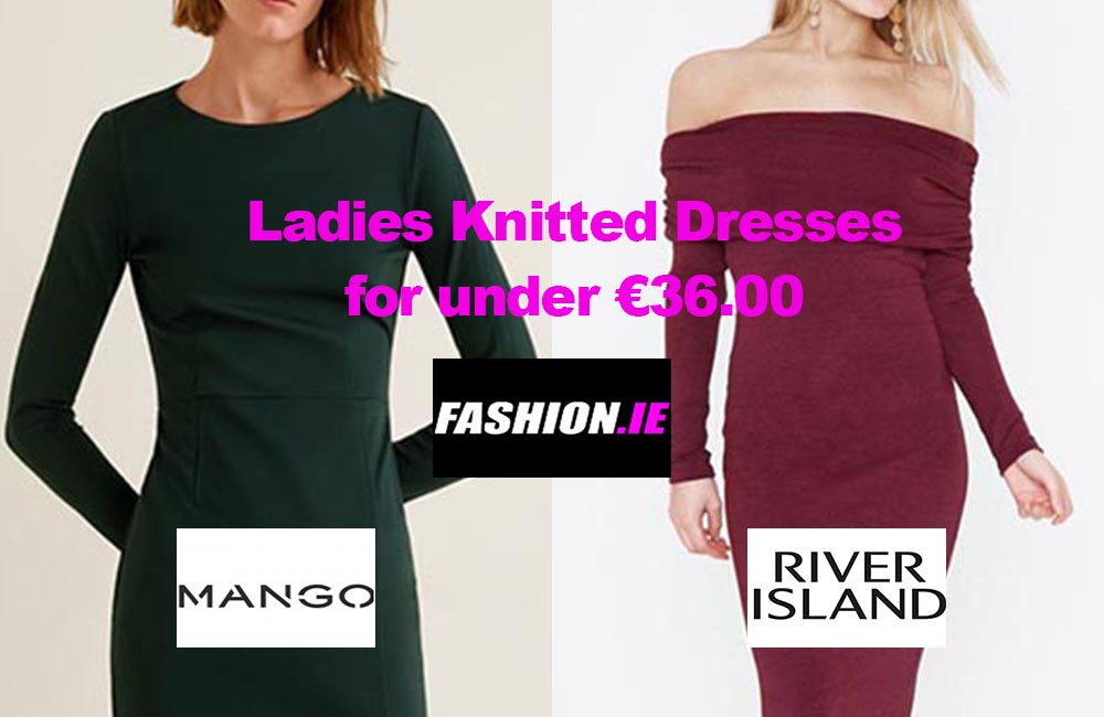 Ladies knitted dresses for under €36