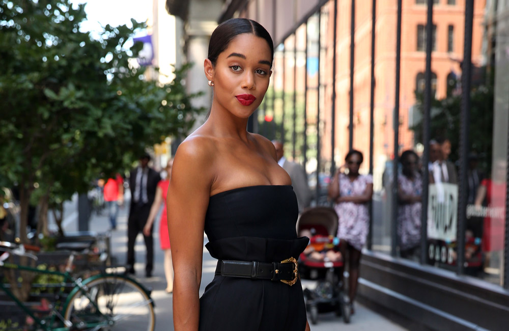 Laura Harrier’s BlacKkKlansman tour wardrobe inspired by Naomi Campbell