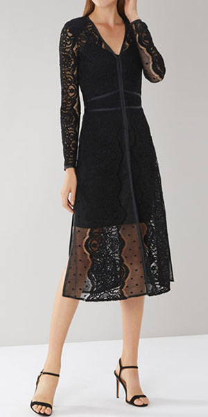 Black Liv Lace Dress From Coast