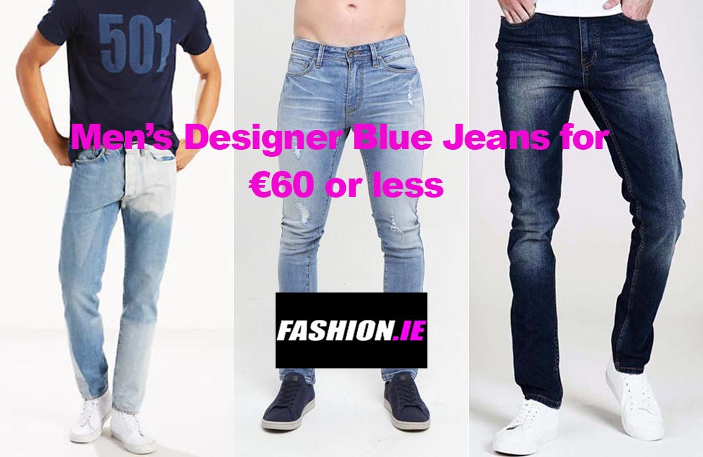 Men’s Designer Blue Designer Jeans for €60 or less
