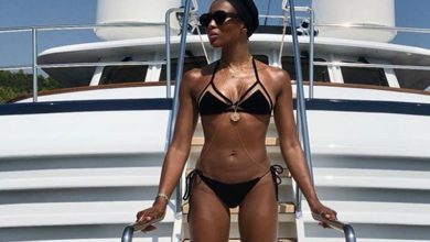 Naomi Campbell shuts down pregnancy rumours with bikini pic