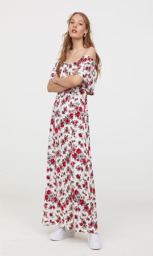 Off the shoulder Floral Dress ( H&M) €17.99