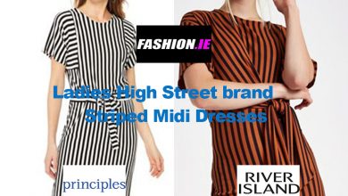 Striped Midi Dresses from Principles & River Island