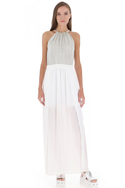 White Jewel like top Maxi dress from Imperial Fashion €58.98
