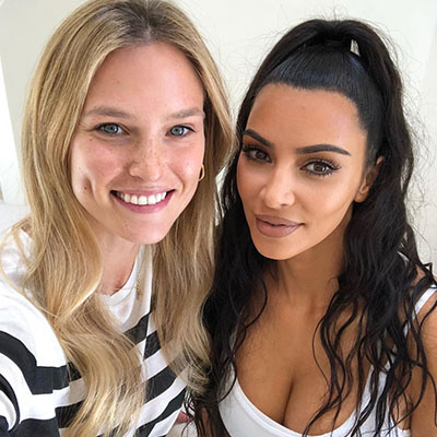 Bar Refaeli & Kim Kardashian West (Instagram post)