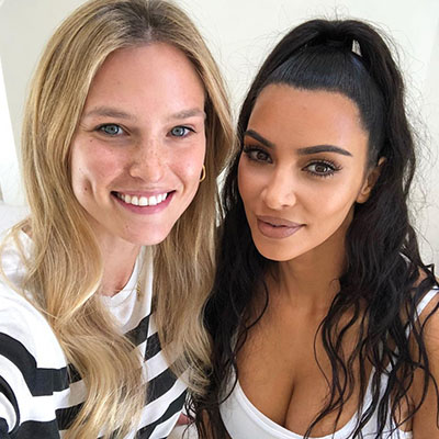 Bar Refaeli &Amp; Kim Kardashian West (Instagram Post)