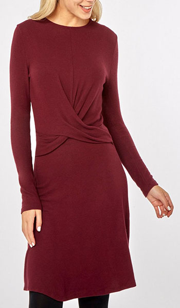 Berry Twist Dress From Dorothy Perkins