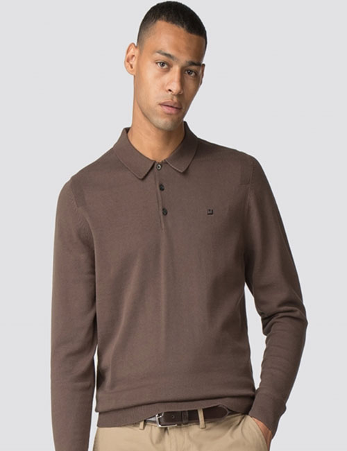 Cotton Long Sleeve Polo Shirt (Ben Sherman)