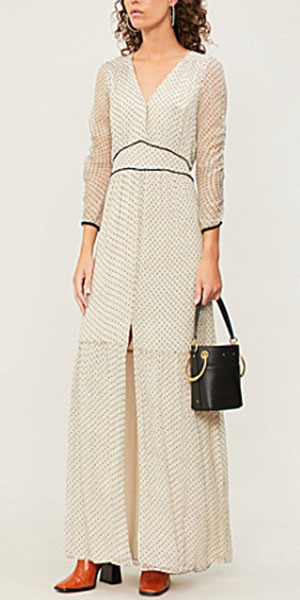 Ba&Amp;Sh Dotted Silk Dress From Selfridges