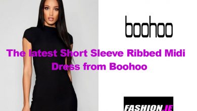 Dress review Teen Ribbed Midi Dress from Boohoo