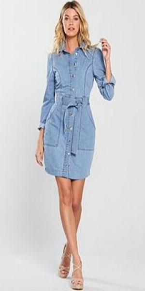 Dress Review Denim Shirt Dress V By Very Available At Littlewoods