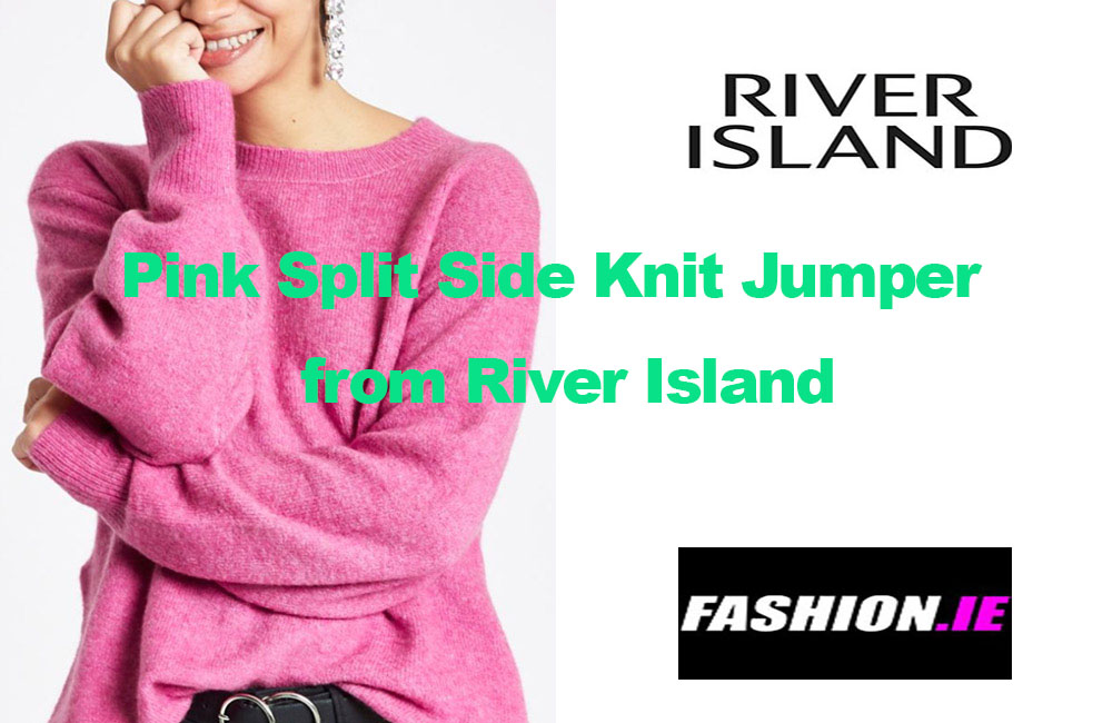 Fashion Review Pink Side Knit Jumper from River Island