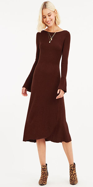 Ruth Rib Swing Dress from Oasis