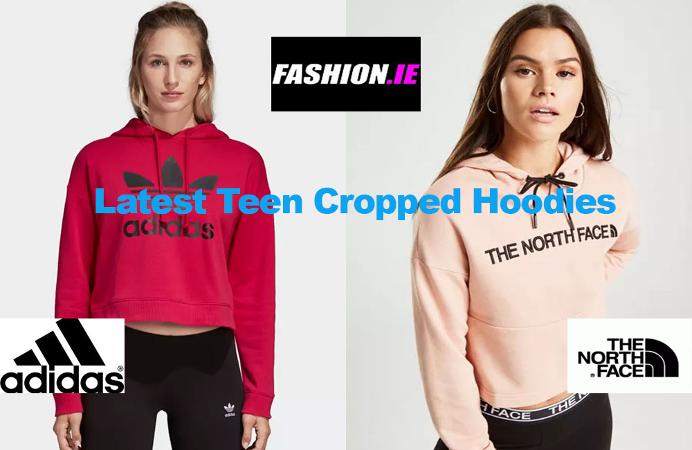 Fashion review latest teen cropped hoodies