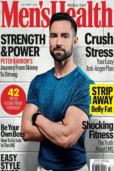Peter Barron from Clare appears on the cover of Men's Health Magazine
