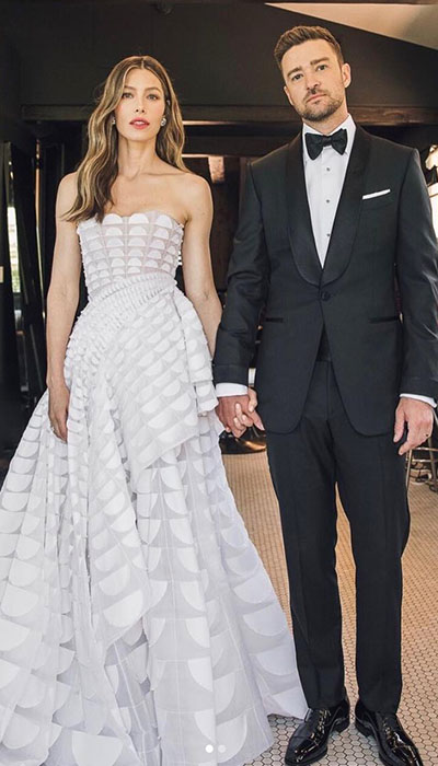 Pictured: Jessica Biel and Justin Timberlake at the Emmys 2018 (Photo Instagram)