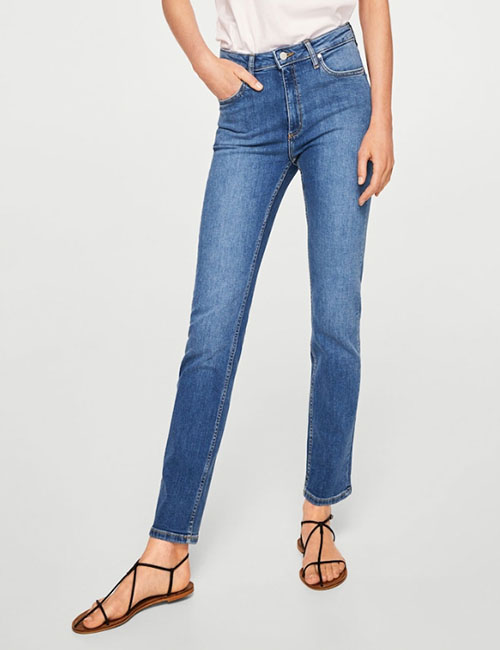 Fashion review ladies straight cut jeans