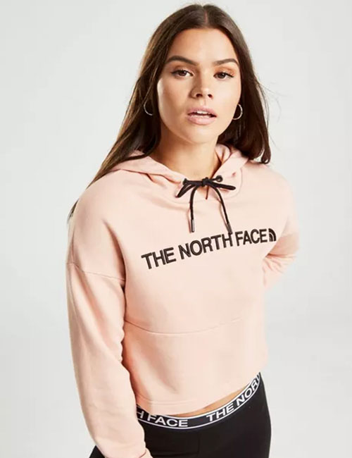 The North Face Embroidered Logo Crop Hoodie (Jd Sports)