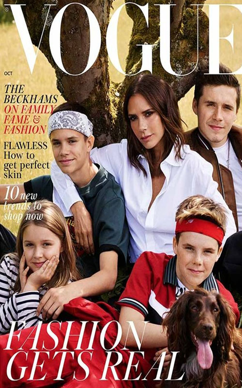 Victoria Beckham appears on Vogue October edition