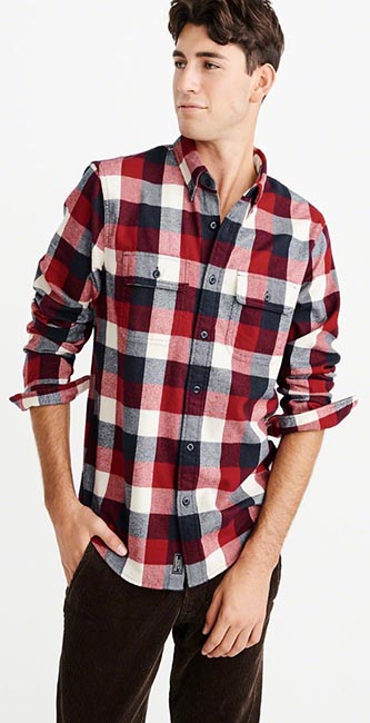 Abercrombie &Amp; Fitch Checked Flannel Shirt