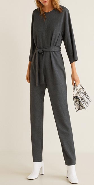 Bow Long Jumpsuit from Mango