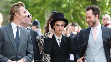 Cara Delevingne breaks dress code at royal wedding