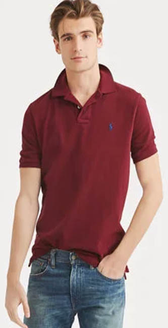 Classic Fit Mesh Polo Shirt From Ralph Lauren