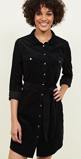 Corduroy Shirt Dress From New Look