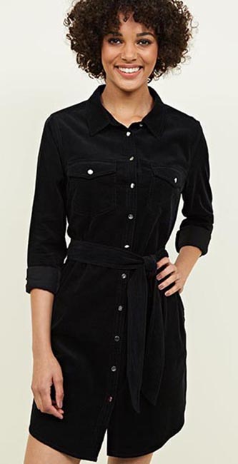 Corduroy Shirt Dress from New Look