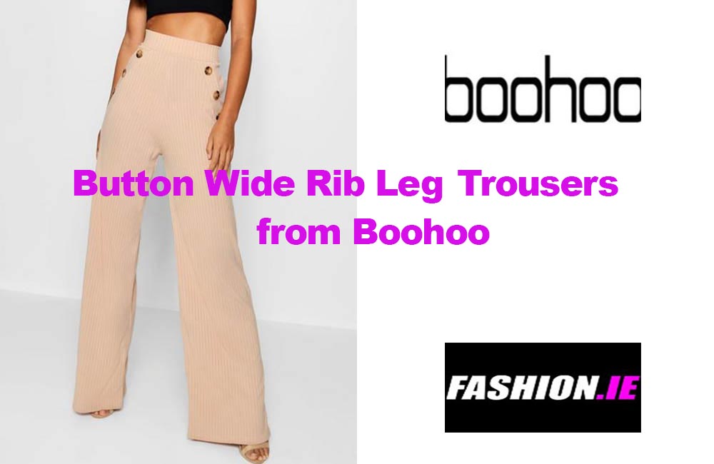 Fashion look Wide Leg Trousers from Boohoo