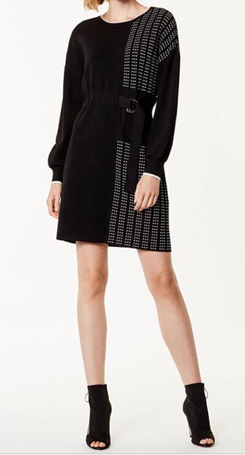 Half-Pleated Jumper Dress From Karen Millen