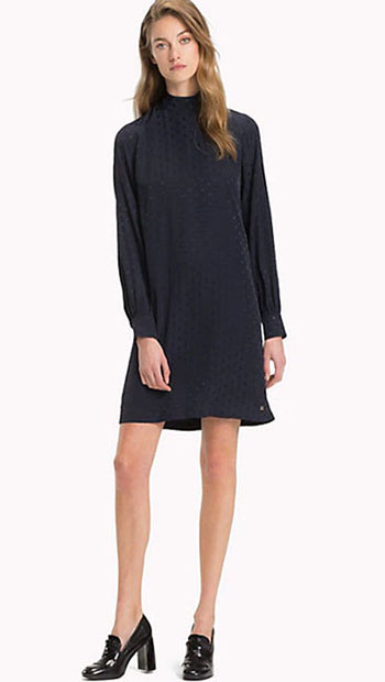 Jacquard Polka Dot Dress From Tommy Hilfiger