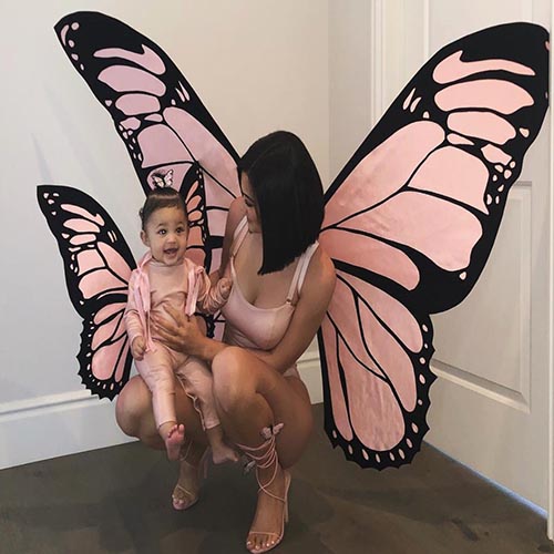 Kylie Jenner poses with her daughter Stormi for Halloween photos (Instagram)