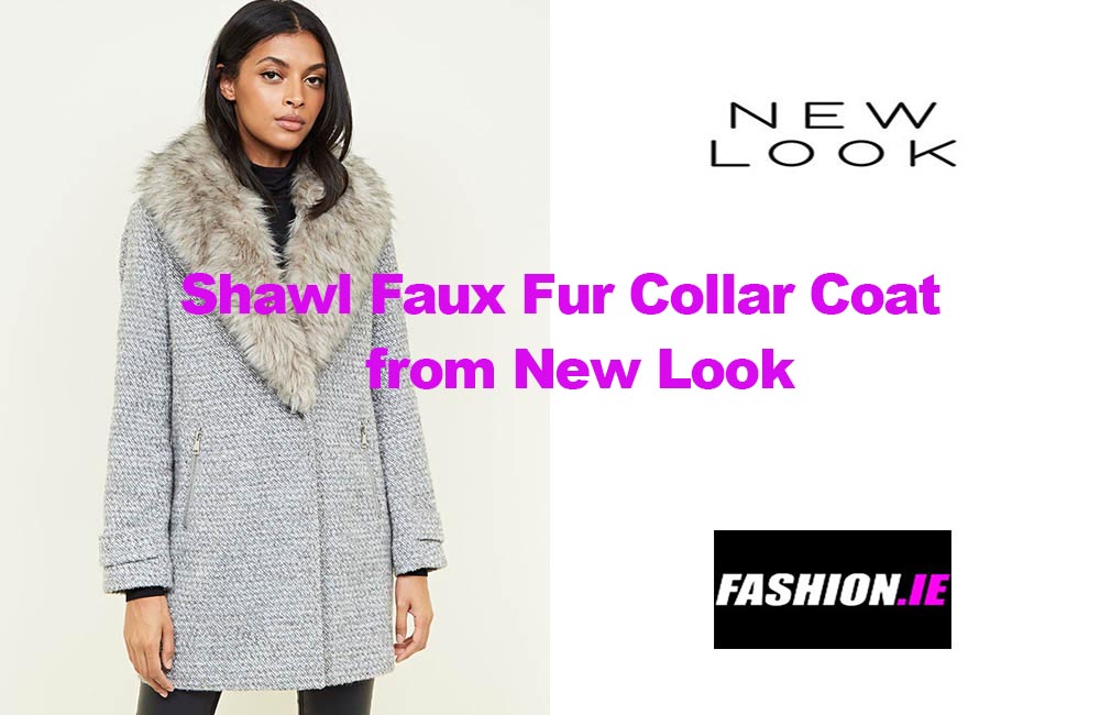 Latest fashion Faux Fur Collar Coat from New Look