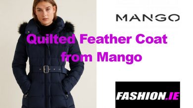 Latest fashion: Quilted Feather Coat from Mango